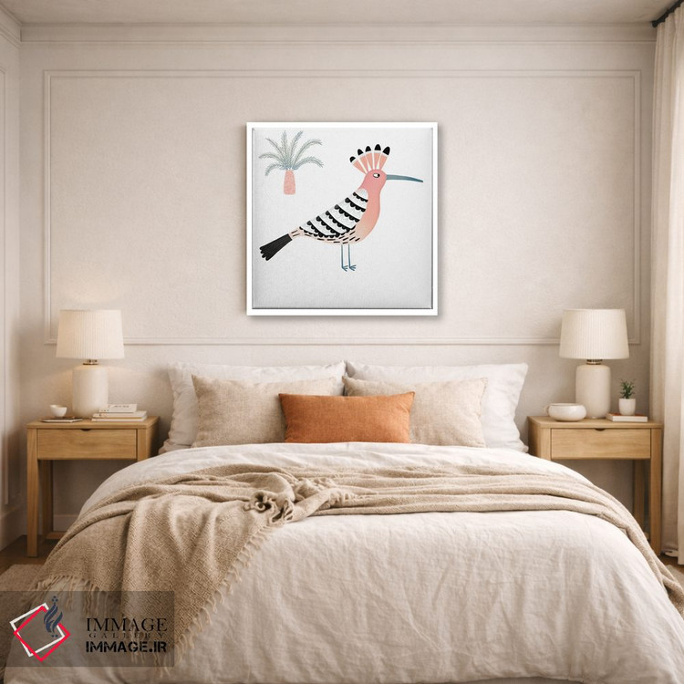 تابلو مینیمال هدهد اثر نیک اسکویرل - D5W