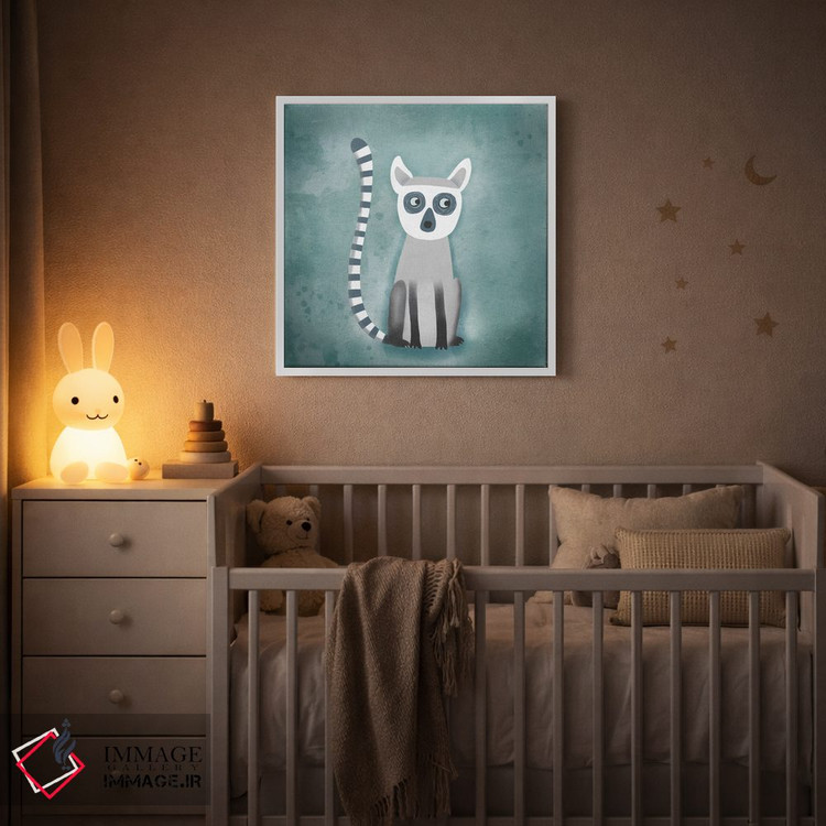 تابلو دکوراتیو لمور اثر نیک اسکویرل - D3W
