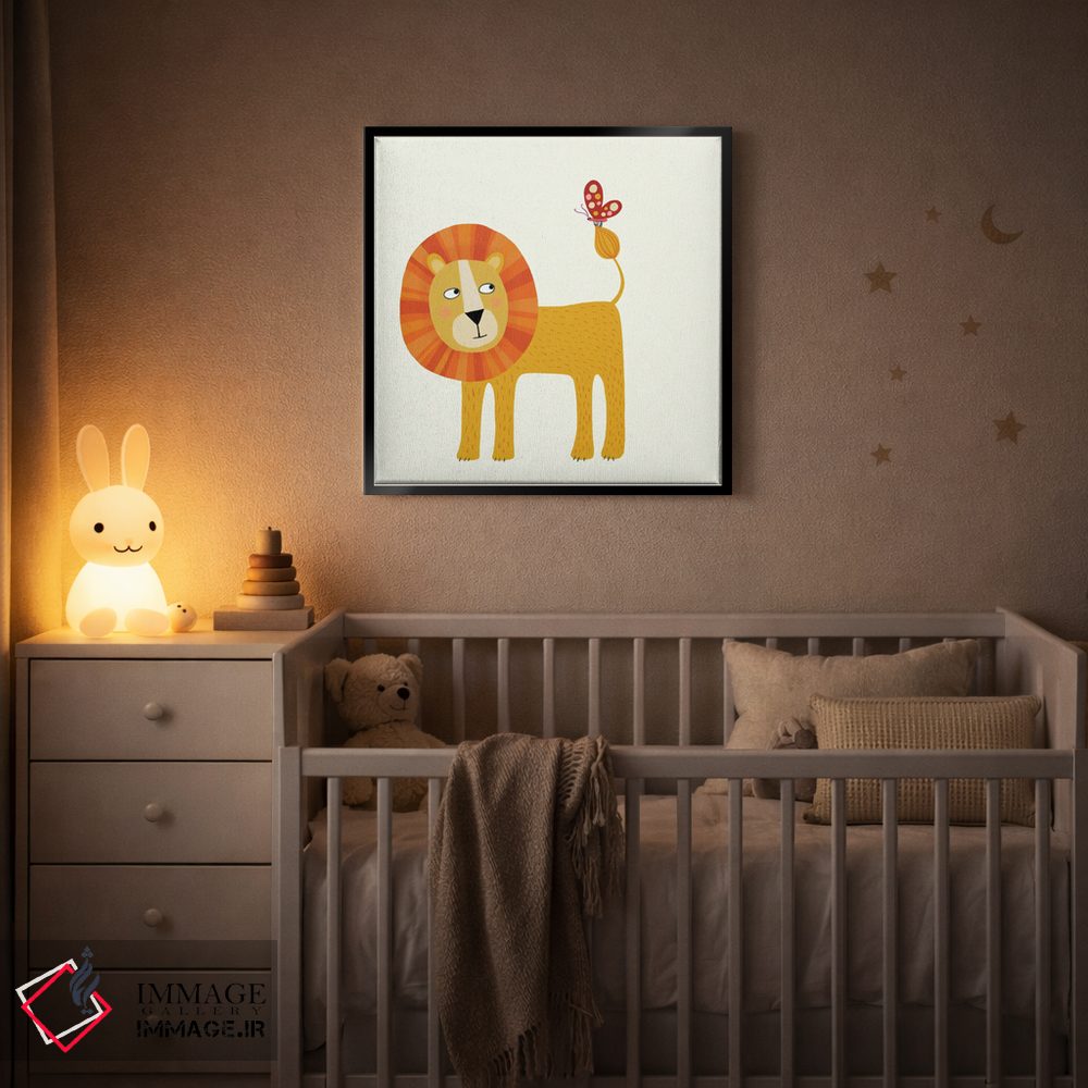 تابلو مینیمال شیر اثر نیک اسکویرل - D3B
