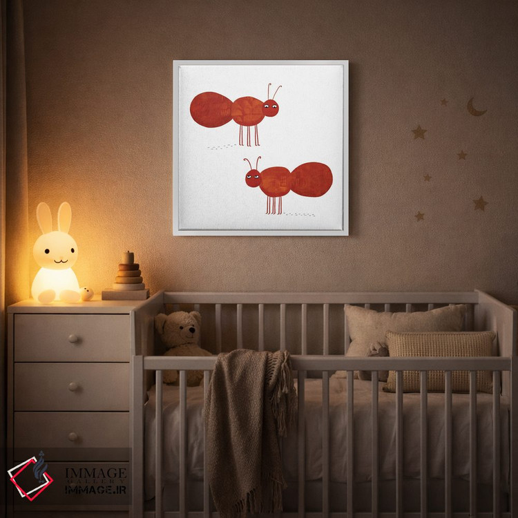 تابلو مینیمال مورچه ها اثر نیک اسکویرل - D3W