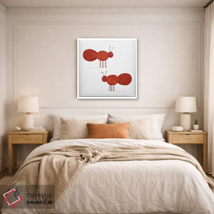 تابلو مینیمال مورچه ها اثر نیک اسکویرل - D5W