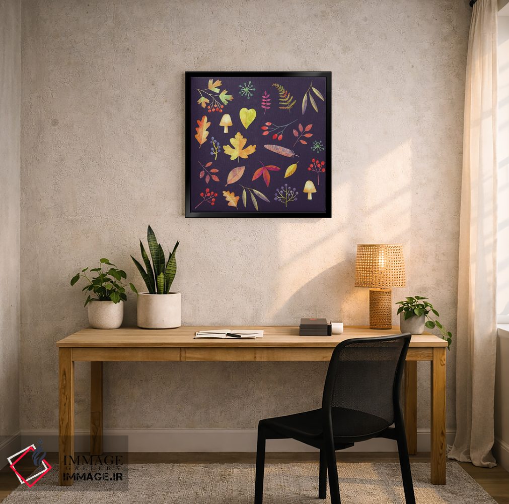تابلو دکوراتیو پیاده روی پاییزی در تاریکی اثر نیک اسکویرل - D6B