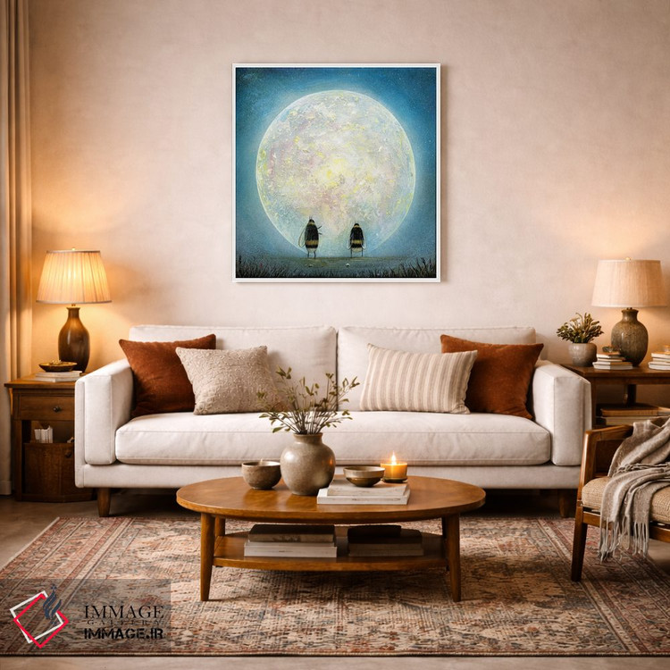 تابلو دکوراتیو ماه افتاده اثر نیل تامپسون - D3W