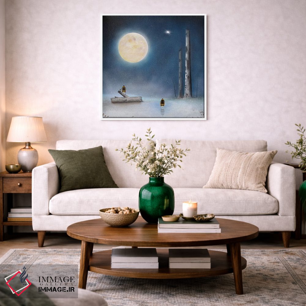 تابلو دکوراتیو شبی زمستانی اثر نیل تامپسون - D3W