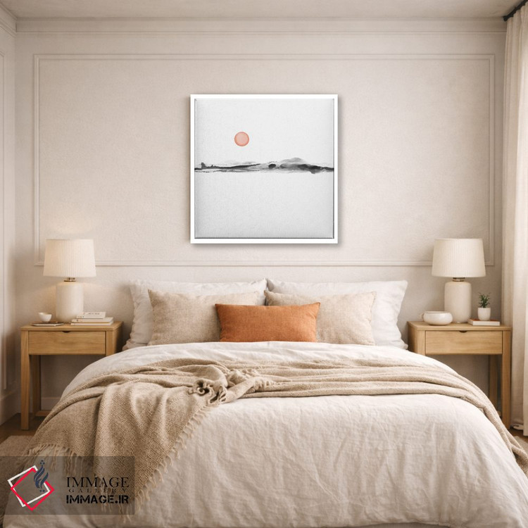 تابلو مینیمال غروب آبرنگی اثر نووو پرینتس - D5W
