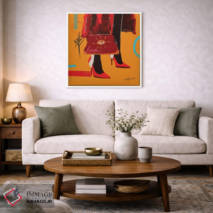 تابلو دکوراتیو کیف عشق اثر نیو وارهول - D2W