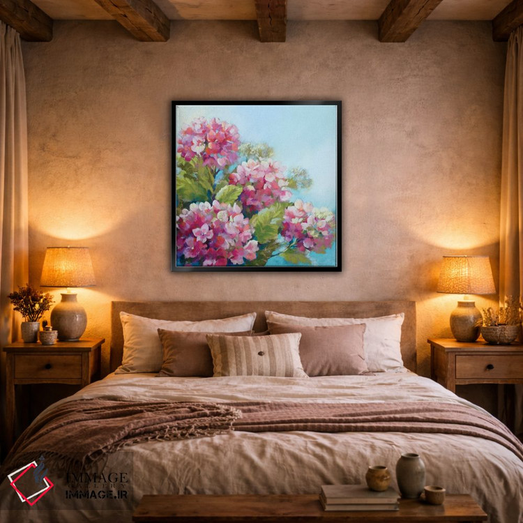 تابلو دکوراتیو ابرهای صورتی بی نقص اثر نل واتمور - D3B