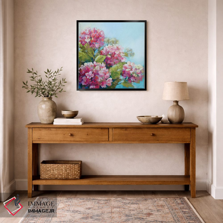 تابلو دکوراتیو ابرهای صورتی بی نقص اثر نل واتمور - D6B