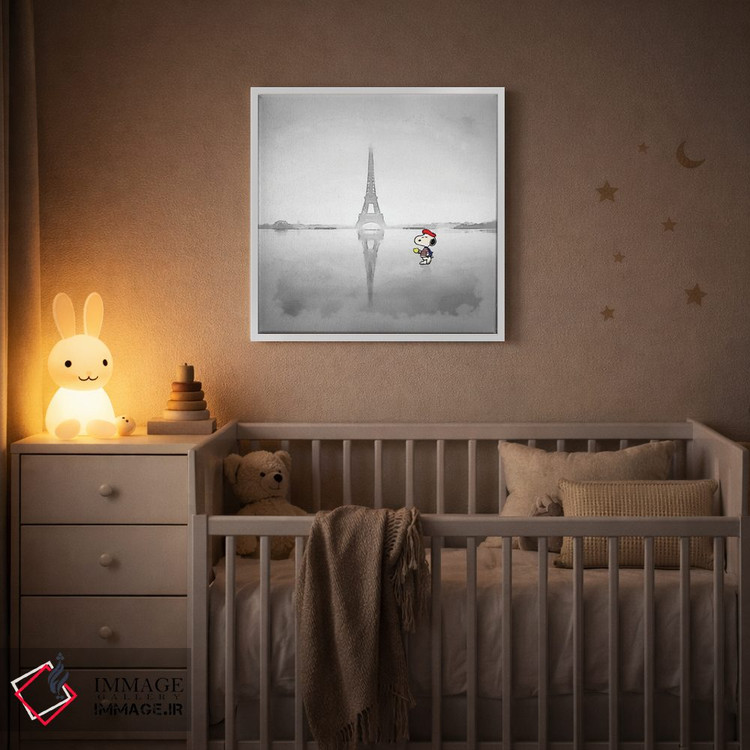 تابلو دکوراتیو اسنوپی، پسرک پاریسی اثر بنی آرت - D1W