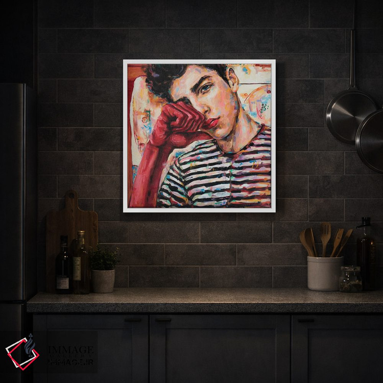 تابلو دکوراتیو دست راست قرمز اثر الکساندر بالبیشف - D1W