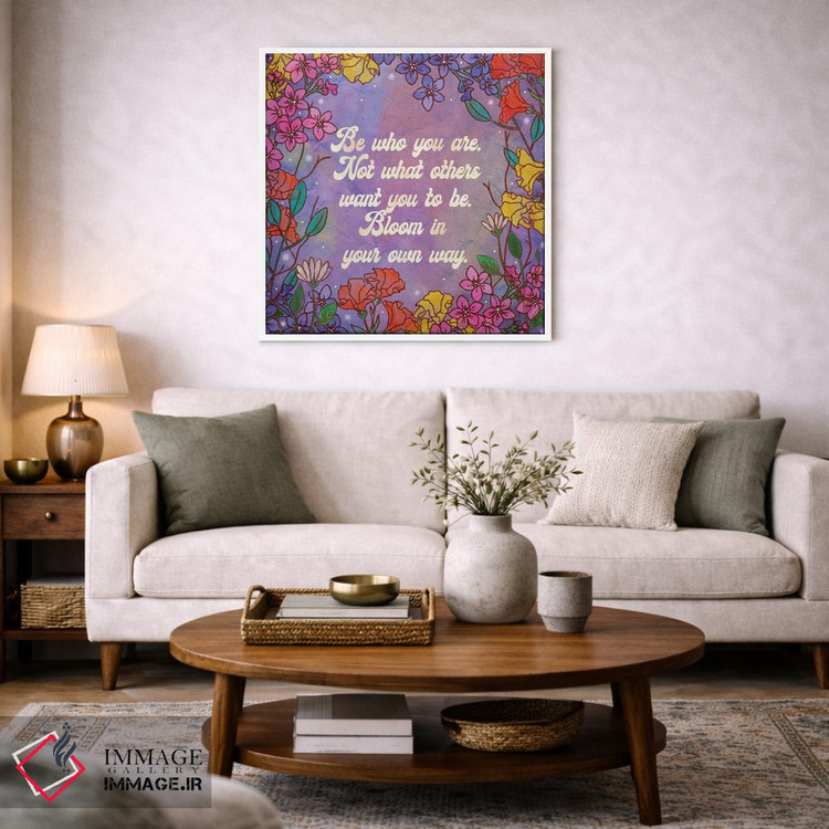 تابلو دکوراتیو به شیوه خودت شکوفا شو اثر اولیویا بورکی - D2W