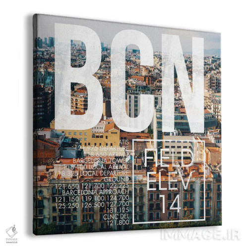 تابلو دکوراتیو پخش زنده BCN اثر ۰۸ لفت - نمای پرسپکتیو محصول