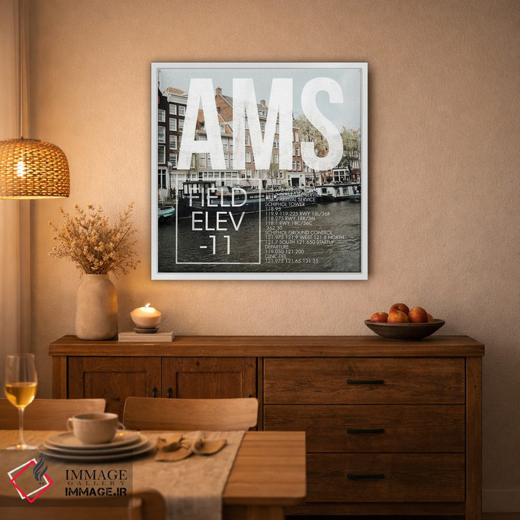 تابلو دکوراتیو پخش زنده AMS اثر ۰۸ لفت - D2W