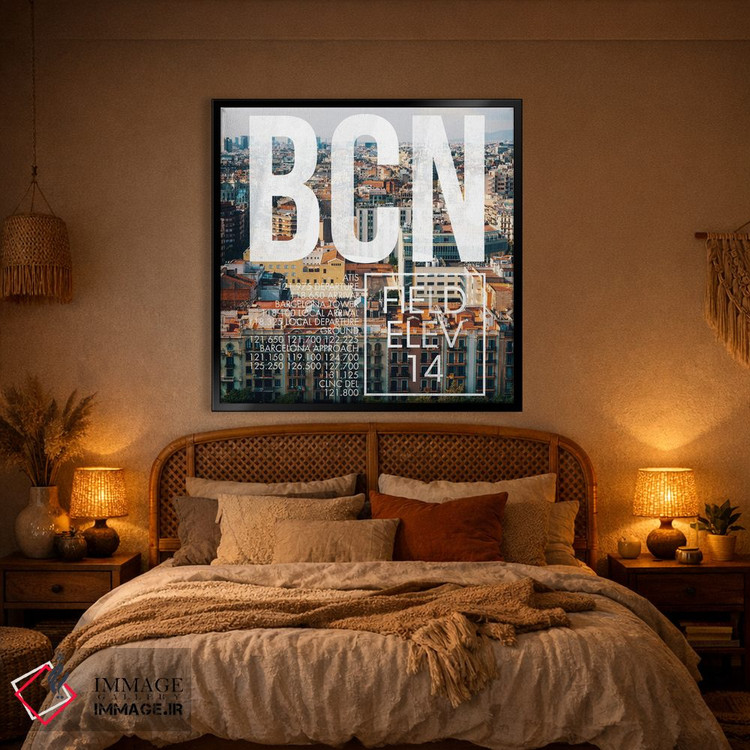 تابلو دکوراتیو پخش زنده BCN اثر ۰۸ لفت - D1B