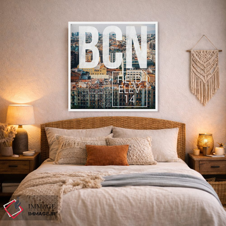 تابلو دکوراتیو پخش زنده BCN اثر ۰۸ لفت - D2W