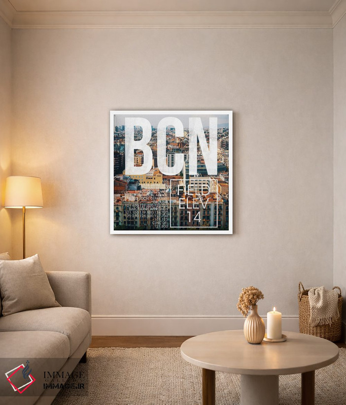 تابلو دکوراتیو پخش زنده BCN اثر ۰۸ لفت - D3W