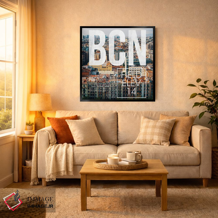 تابلو دکوراتیو پخش زنده BCN اثر ۰۸ لفت - D4B