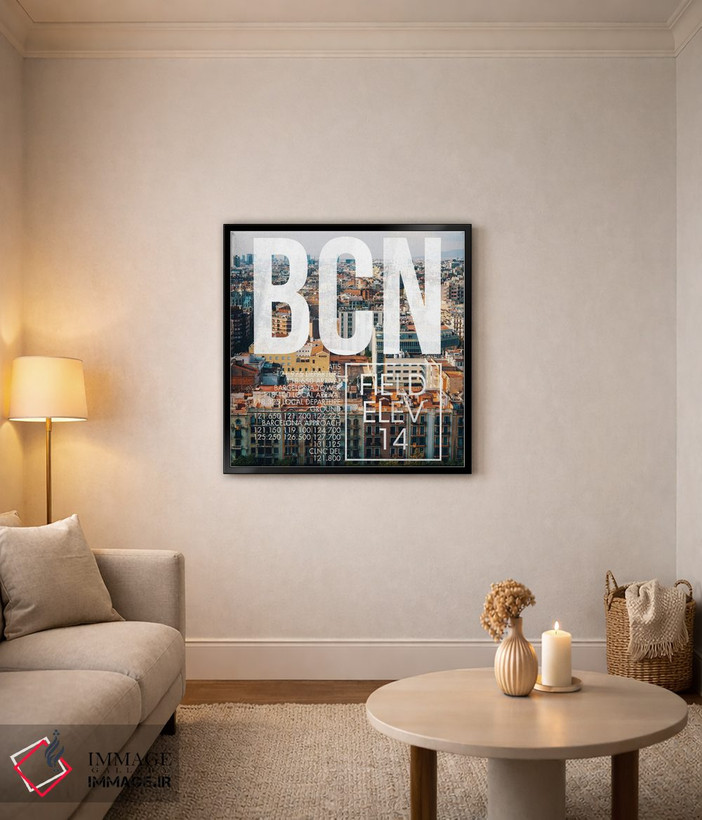 تابلو دکوراتیو پخش زنده BCN اثر ۰۸ لفت - D5B