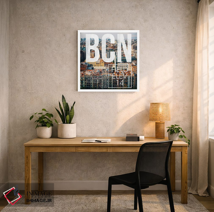 تابلو دکوراتیو پخش زنده BCN اثر ۰۸ لفت - D6W