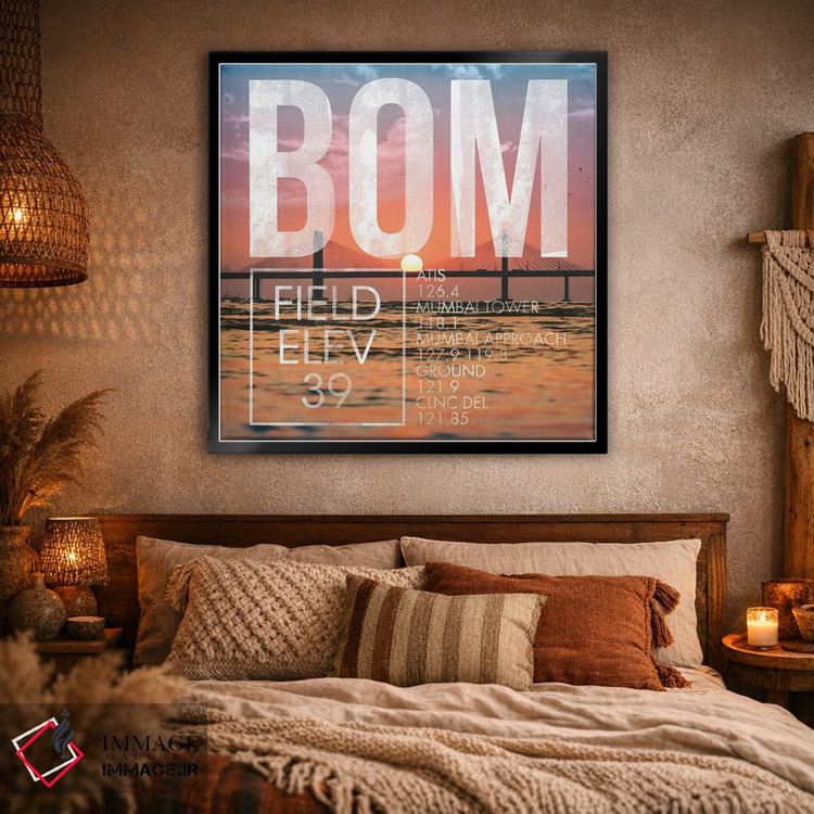 تابلو دکوراتیو پخش زنده BOM اثر ۰۸ لفت - D2B