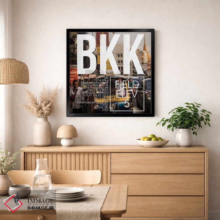 تابلو دکوراتیو پخش زنده BKK اثر ۰۸ لفت - D1B