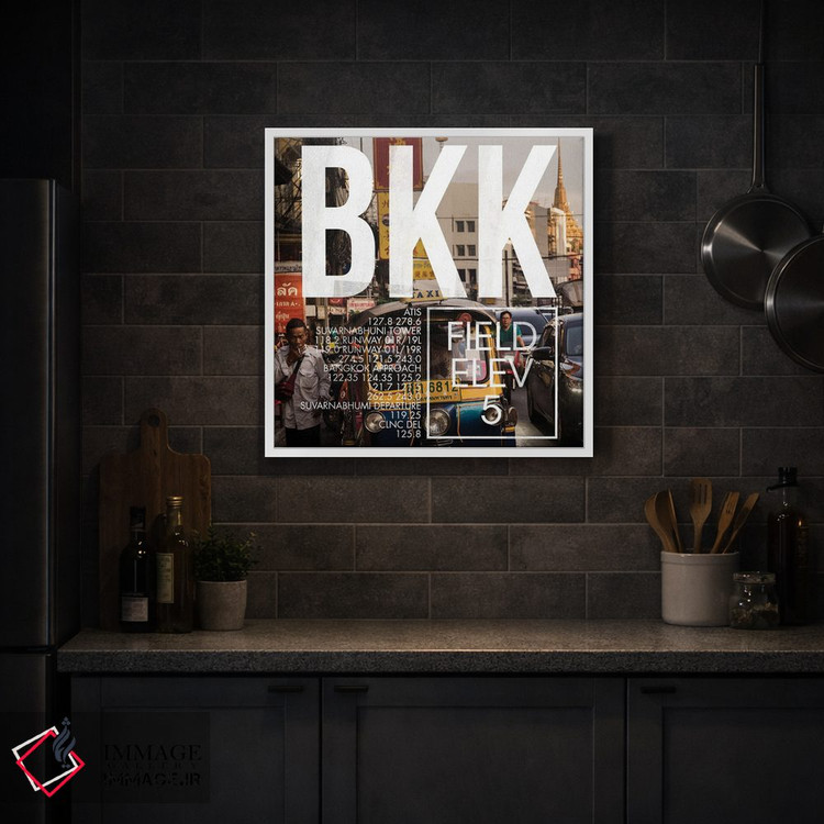 تابلو دکوراتیو پخش زنده BKK اثر ۰۸ لفت - D2W