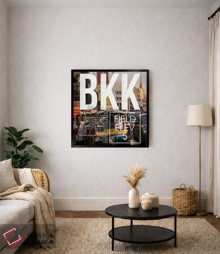 تابلو دکوراتیو پخش زنده BKK اثر ۰۸ لفت - D3B