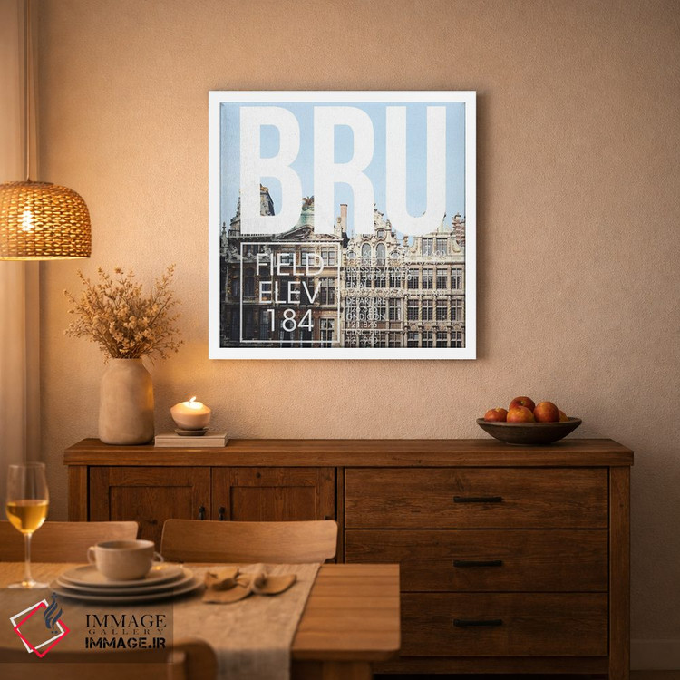 تابلو دکوراتیو پخش زنده BRU اثر ۰۸ لفت - D1W