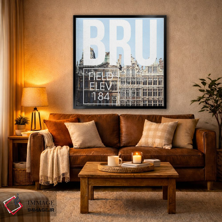 تابلو دکوراتیو پخش زنده BRU اثر ۰۸ لفت - D2B