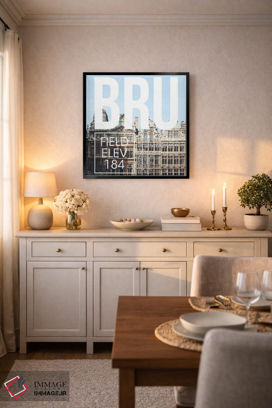 تابلو دکوراتیو پخش زنده BRU اثر ۰۸ لفت - D3B
