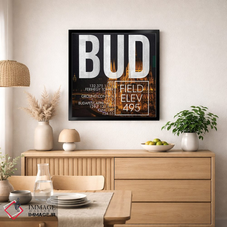 تابلو دکوراتیو پخش زنده BUD اثر ۰۸ لفت - D1B