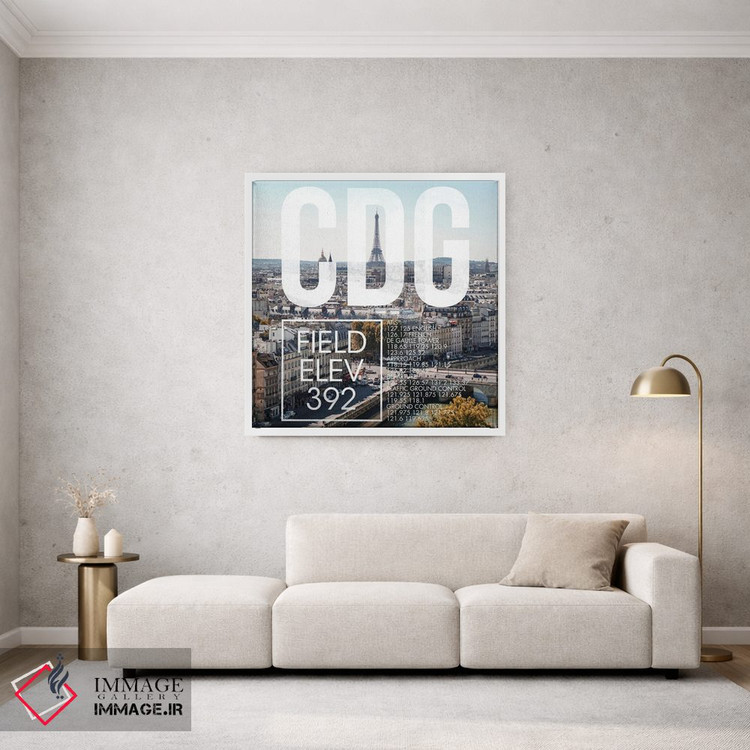 تابلو دکوراتیو پخش زنده CDG اثر ۰۸ لفت - D1W