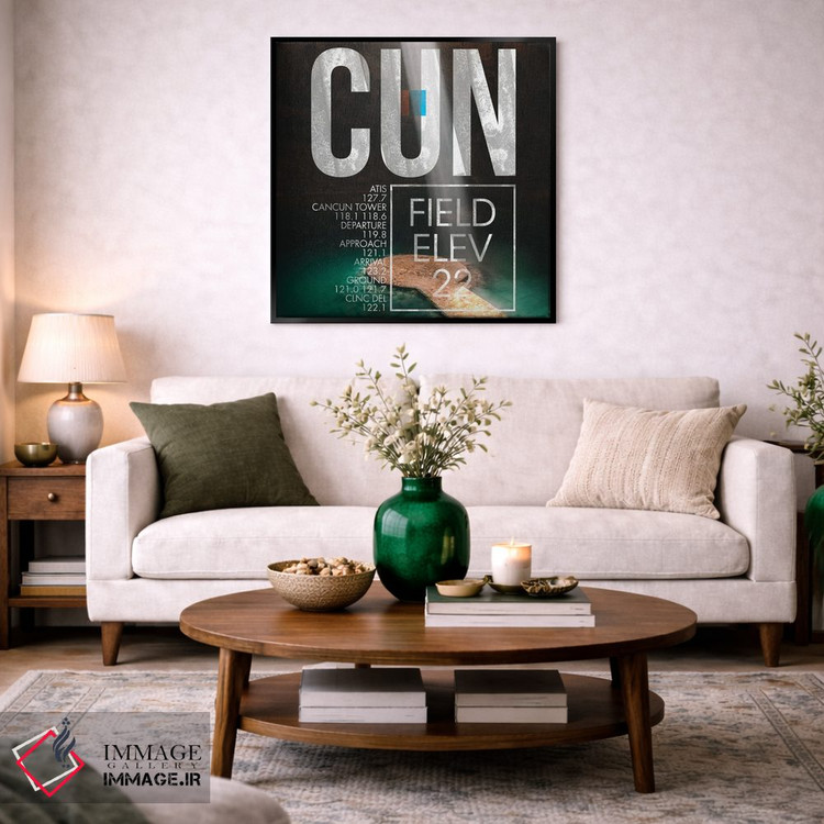 تابلو دکوراتیو پخش زنده CUN اثر ۰۸ لفت - D3B