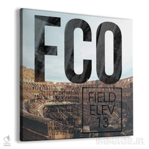 تابلو دکوراتیو پخش زنده FCO اثر ۰۸ لفت - نمای پرسپکتیو محصول