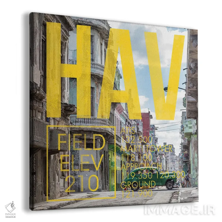 تابلو دکوراتیو پخش زنده HAV اثر ۰۸ لفت - نمای پرسپکتیو محصول