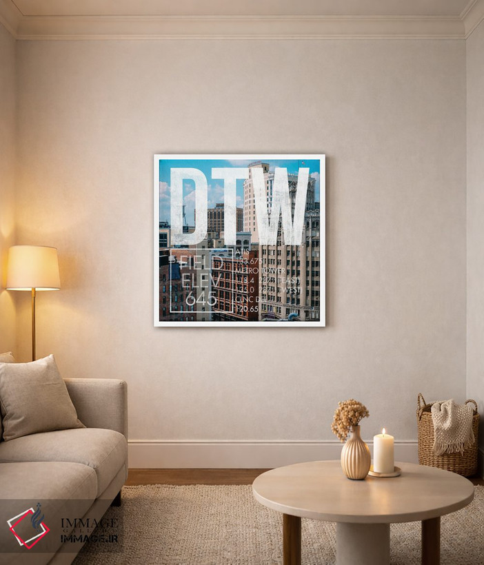 تابلو دکوراتیو پخش زنده DTW اثر ۰۸ لفت - D2W