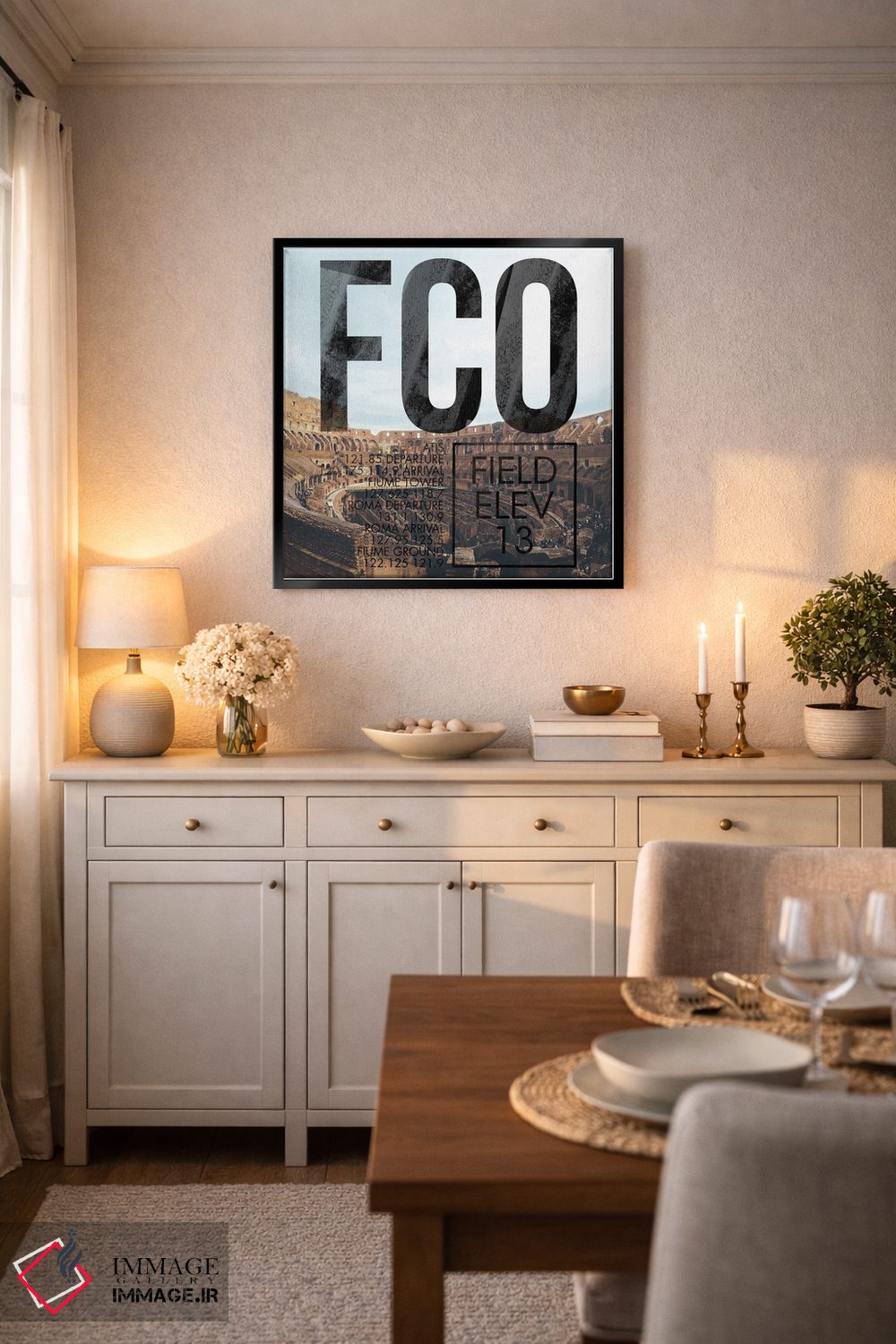 تابلو دکوراتیو پخش زنده FCO اثر ۰۸ لفت - D5B