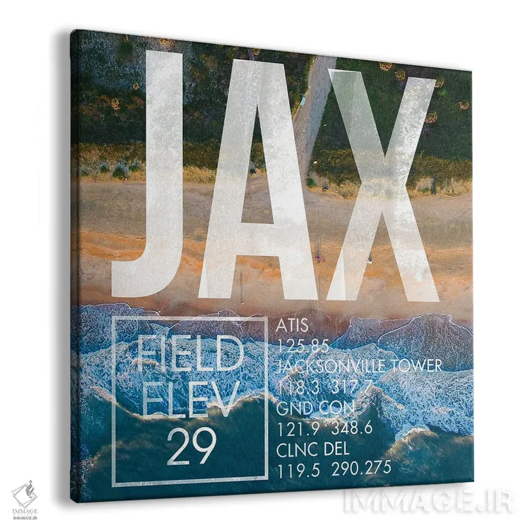 تابلو دکوراتیو پخش زنده JAX اثر ۰۸ لفت - نمای پرسپکتیو محصول