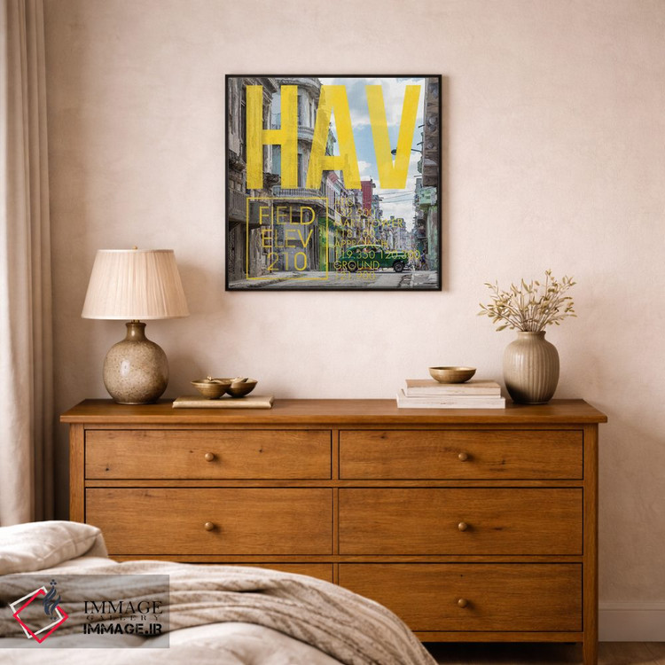 تابلو دکوراتیو پخش زنده HAV اثر ۰۸ لفت - D1B