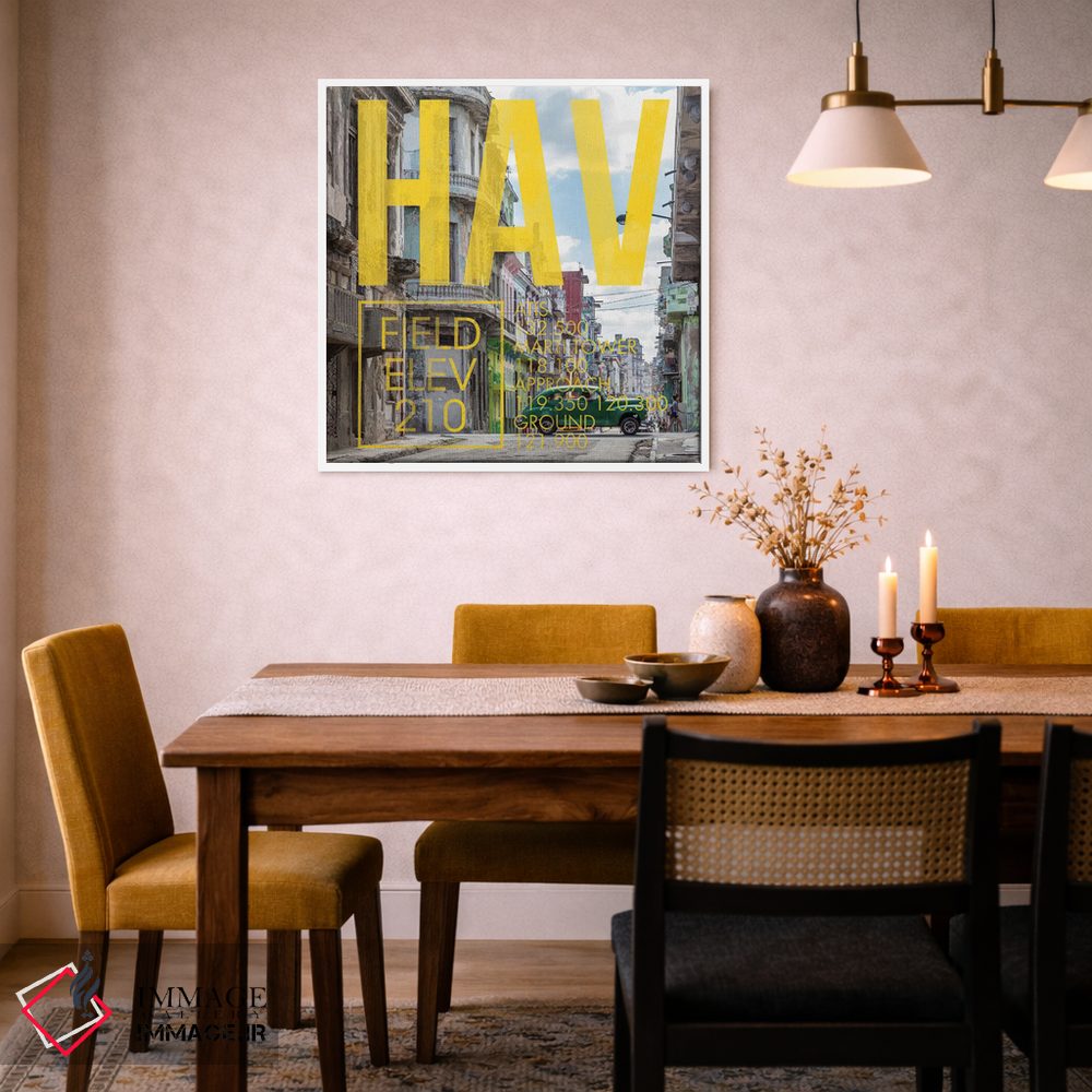 تابلو دکوراتیو پخش زنده HAV اثر ۰۸ لفت - D4W