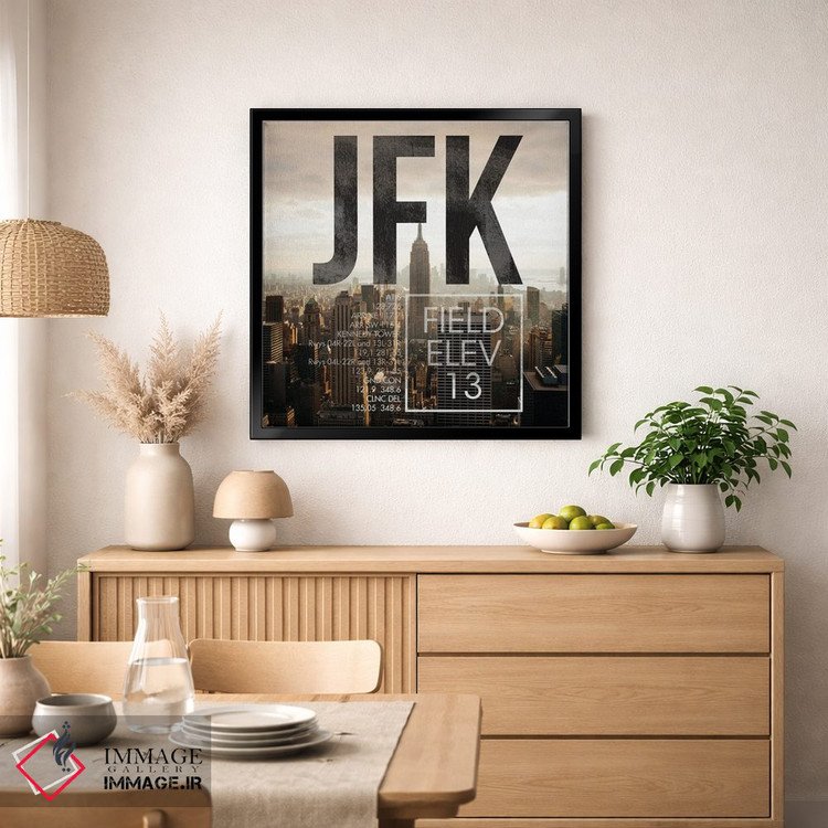 تابلو دکوراتیو پخش زنده JFK اثر ۰۸ لفت - D1B