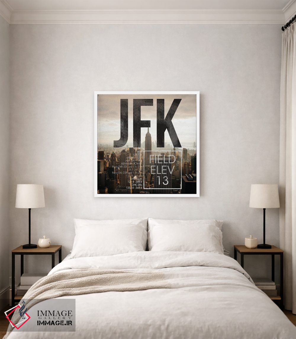 تابلو دکوراتیو پخش زنده JFK اثر ۰۸ لفت - D3W