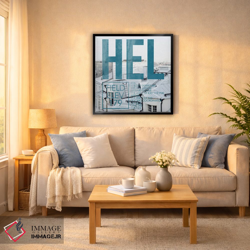 تابلو دکوراتیو پخش زنده HEL اثر ۰۸ لفت - D6B