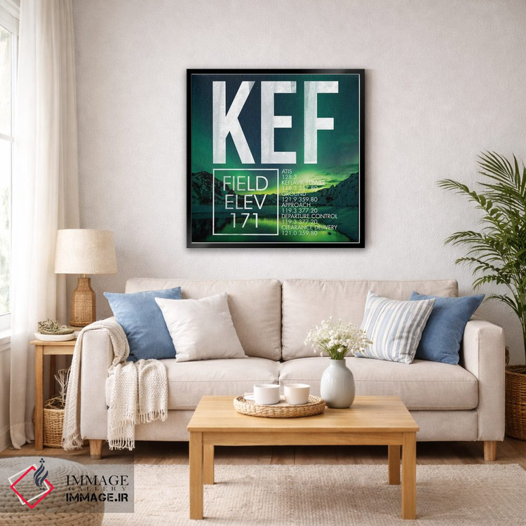 تابلو دکوراتیو پخش زنده KEF اثر ۰۸ لفت - D6B