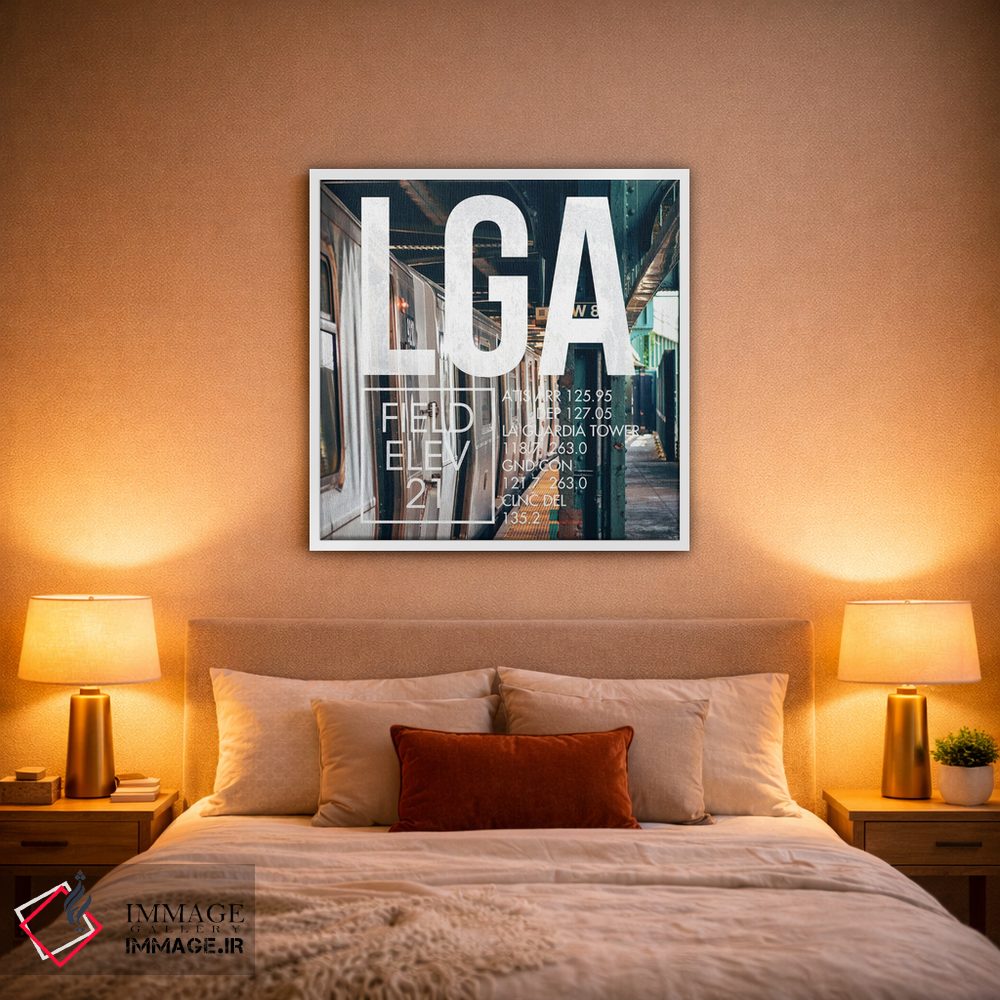 تابلو دکوراتیو پخش زنده LGA اثر ۰۸ لفت - D1W