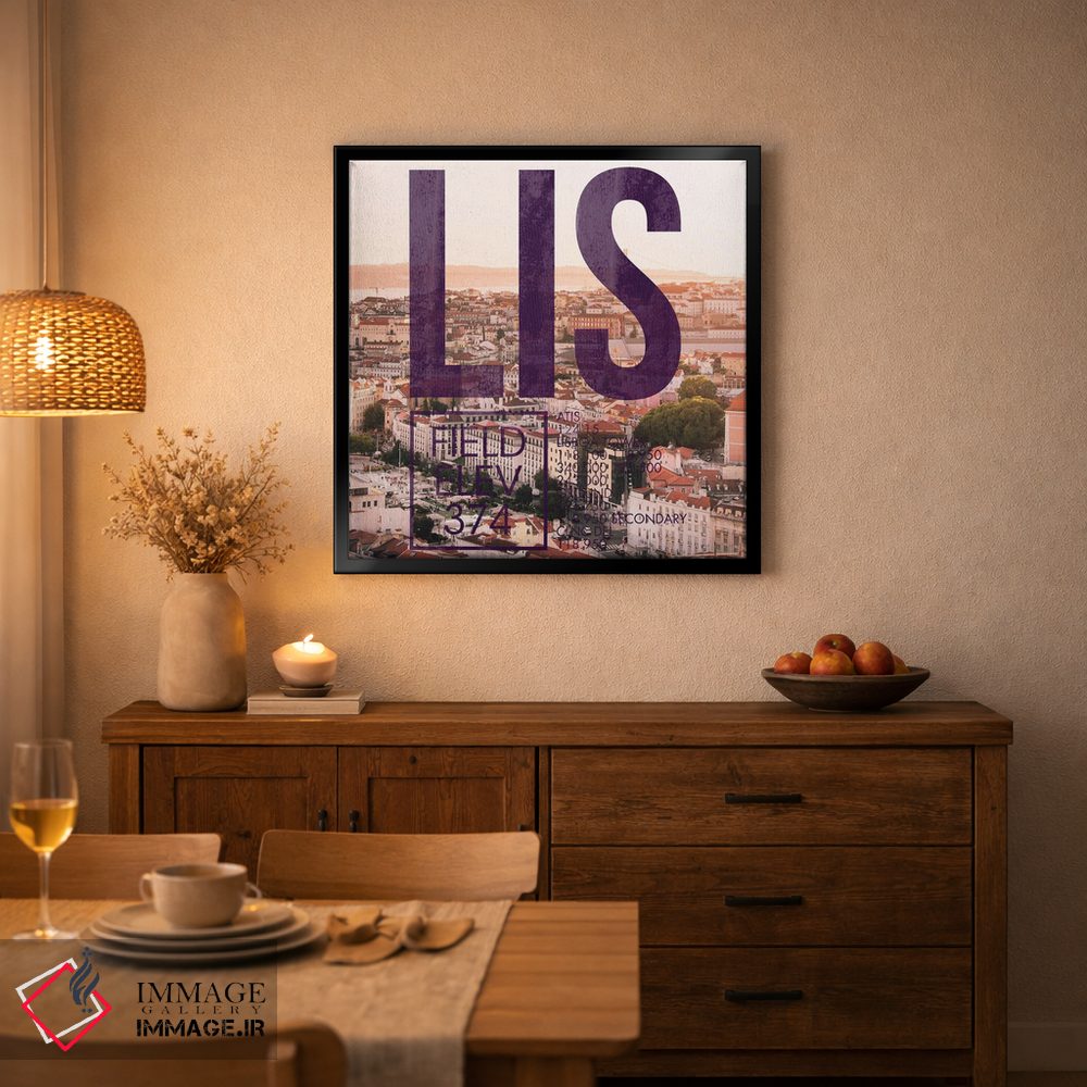 تابلو دکوراتیو پخش زنده LIS اثر ۰۸ لفت - D3B