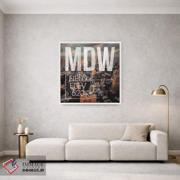تابلو دکوراتیو پخش زنده MDW اثر ۰۸ لفت - D1W