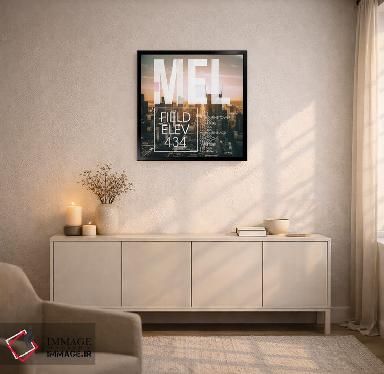 تابلو دکوراتیو پخش زنده MEL اثر ۰۸ لفت - D6B