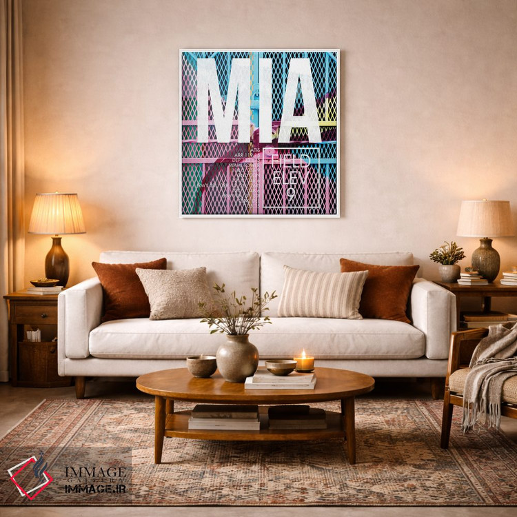 تابلو دکوراتیو پخش زنده MIA اثر ۰۸ لفت - D1W