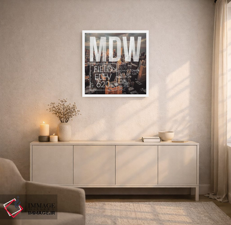 تابلو دکوراتیو پخش زنده MDW اثر ۰۸ لفت - D4W
